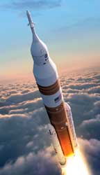 Artemis SLS Block 1B in Flight - V1
